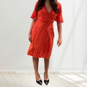 BCBG orange dress